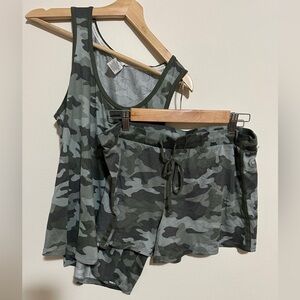 Lucky Brand Green Camo Pajama set